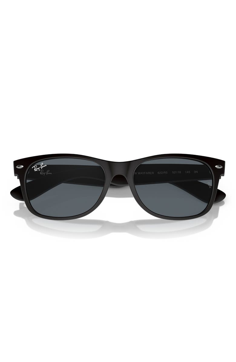 Ray-Ban Wayfarer 58mm Rectangular Sunglasses, Alternate, color, Black Blue