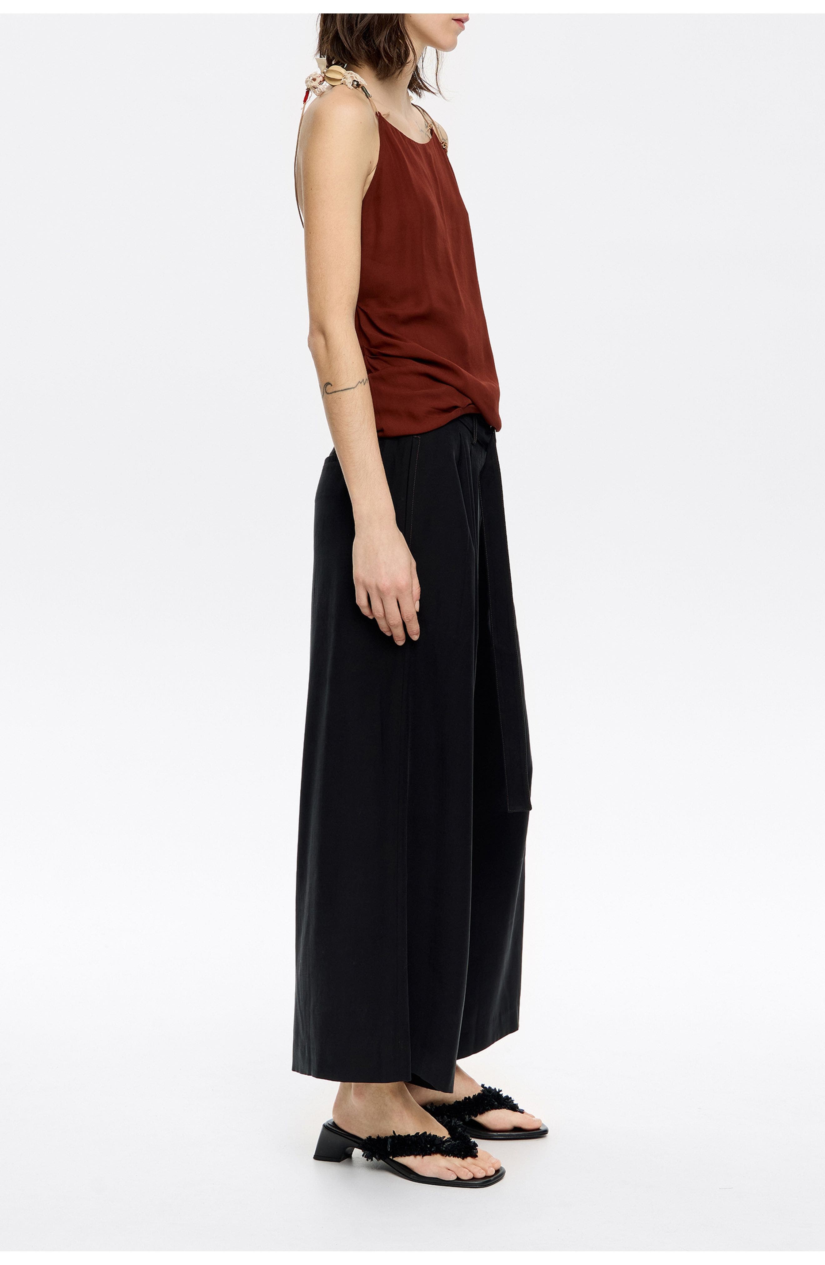 Flared Ankle-Length Trousers - image 2