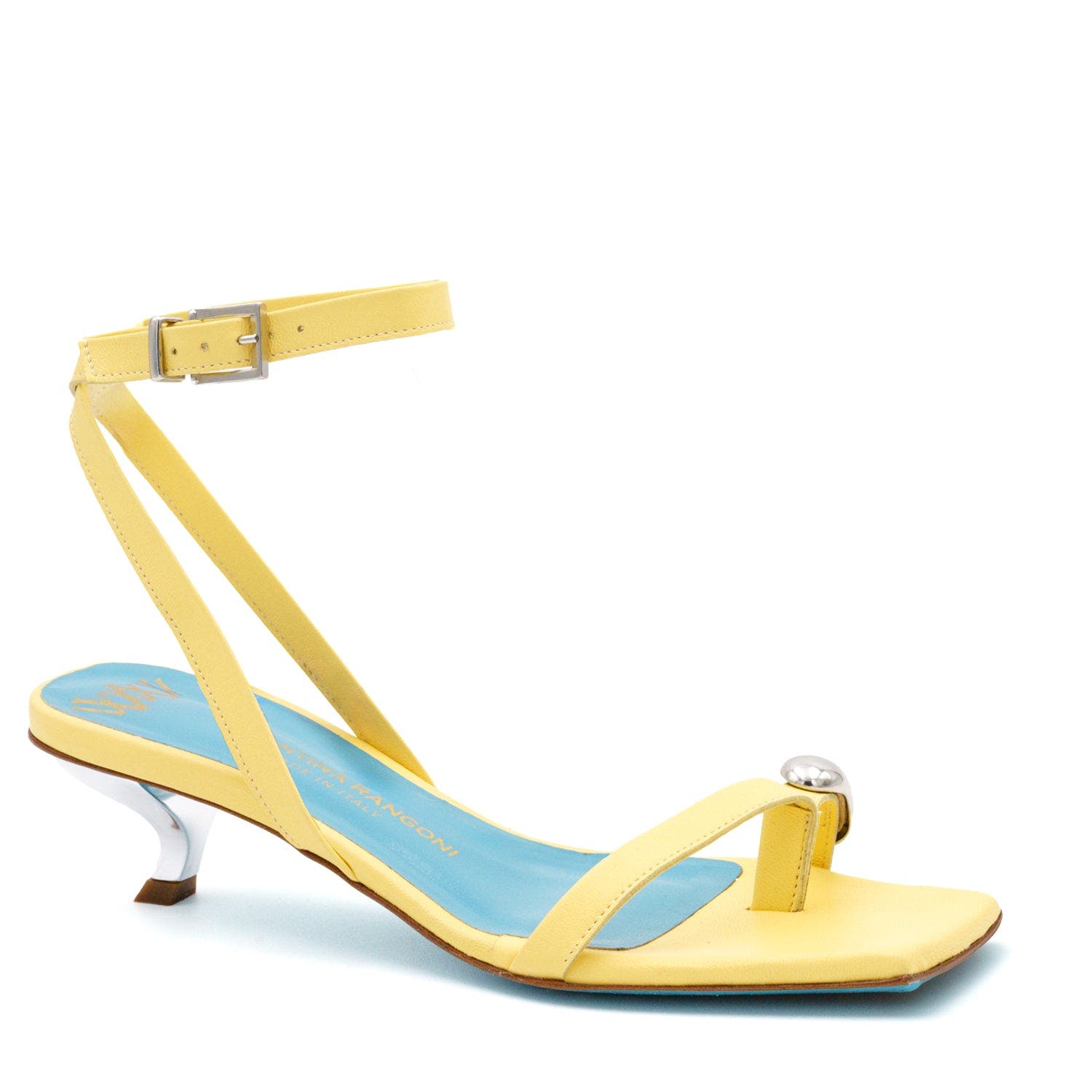 Valentina Rangoni Velia  Ankle Strap Sandal, Main, color, Canarino Parm