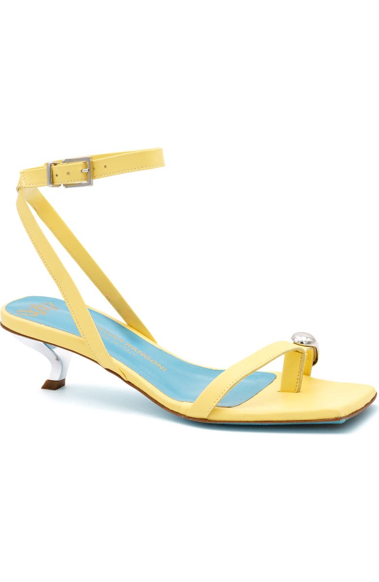 Valentina Rangoni Velia Ankle Strap Sandal, Main, color, Canarino Parm