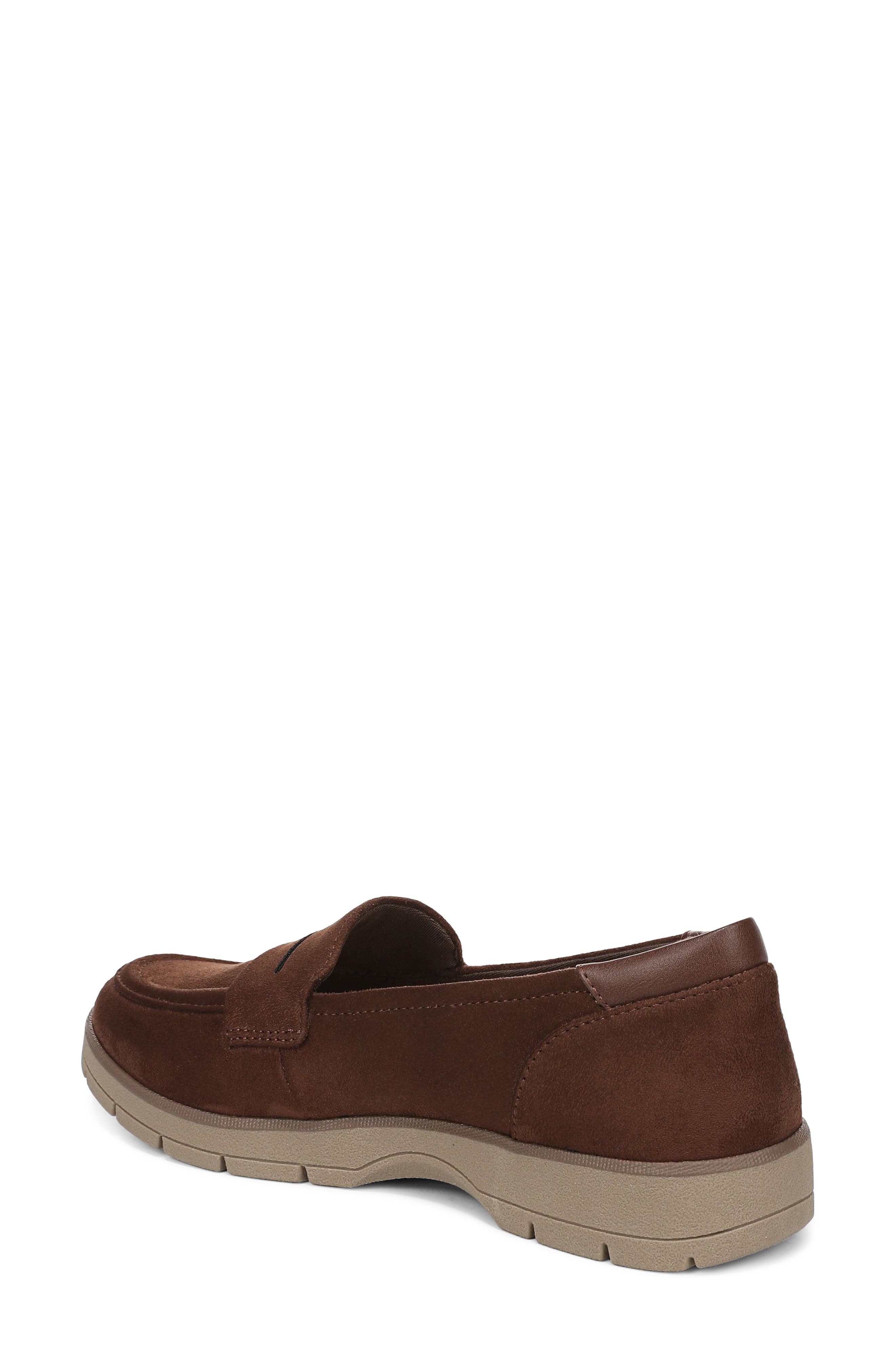 Nice Day Penny Loafer, Alternate, color, WALNUT BROWN MICROSUEDE
