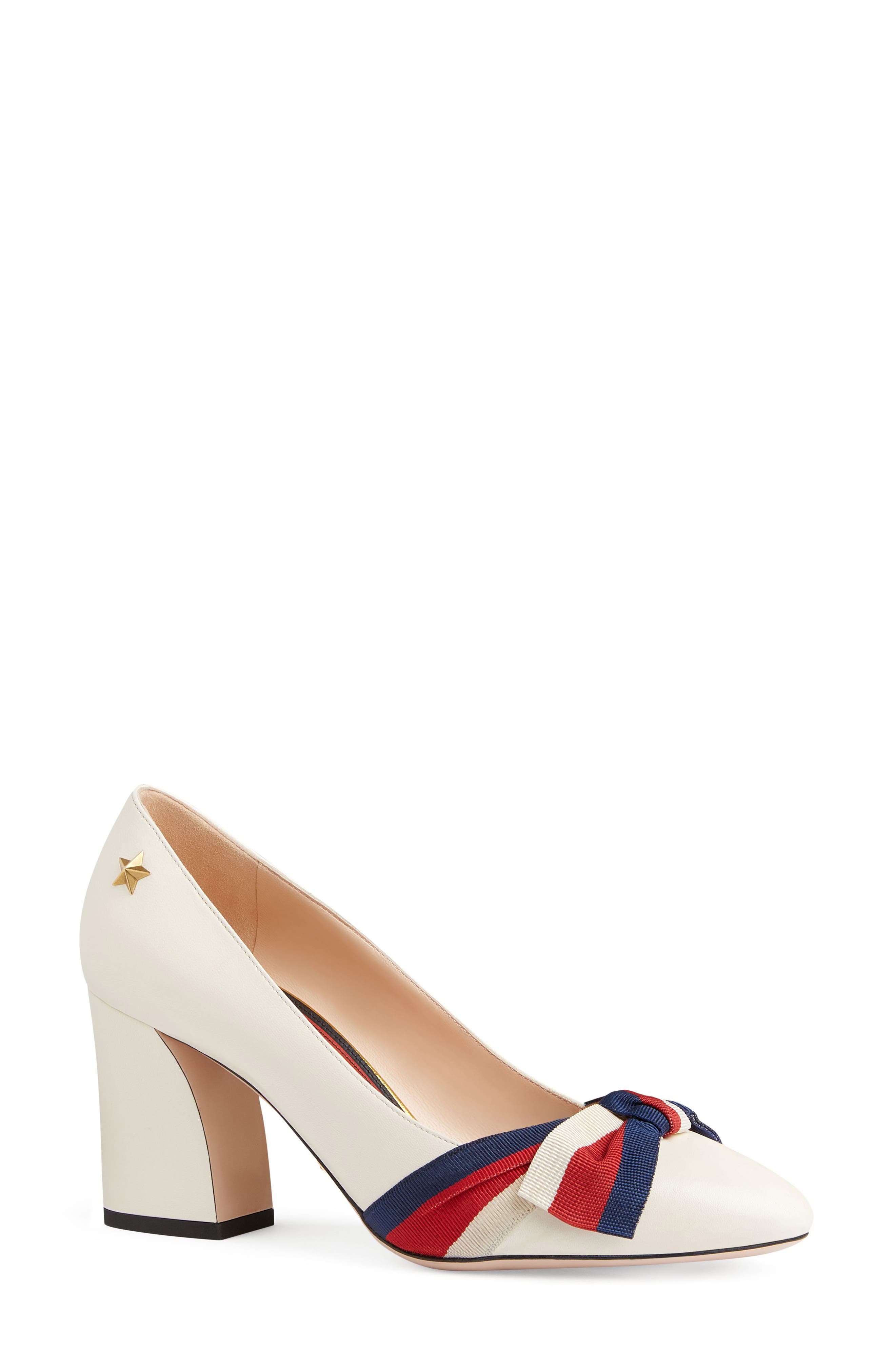 Gucci 'Aline' Block Heel Pump, Main, color, 