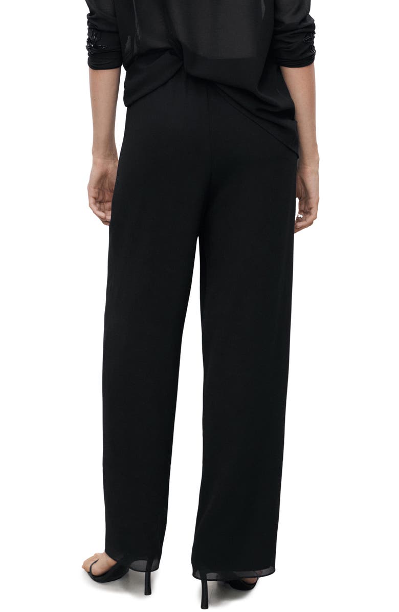 MANGO Rhinestone Detail Pants, Alternate, color,