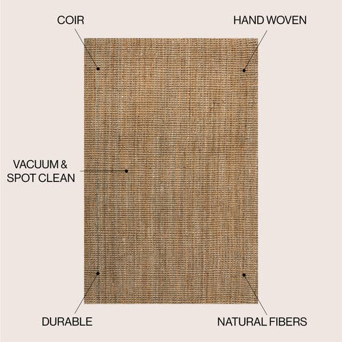 Jonathan Y Biot Traditional Rustic Handwoven Jute Solid Area Rug In Natural
