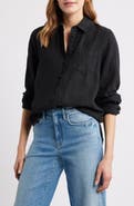 Caslon® Casual Linen Button-Up Shirt