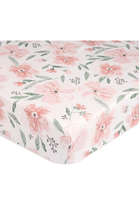 Cotton Sateen Fitted Crib Sheet