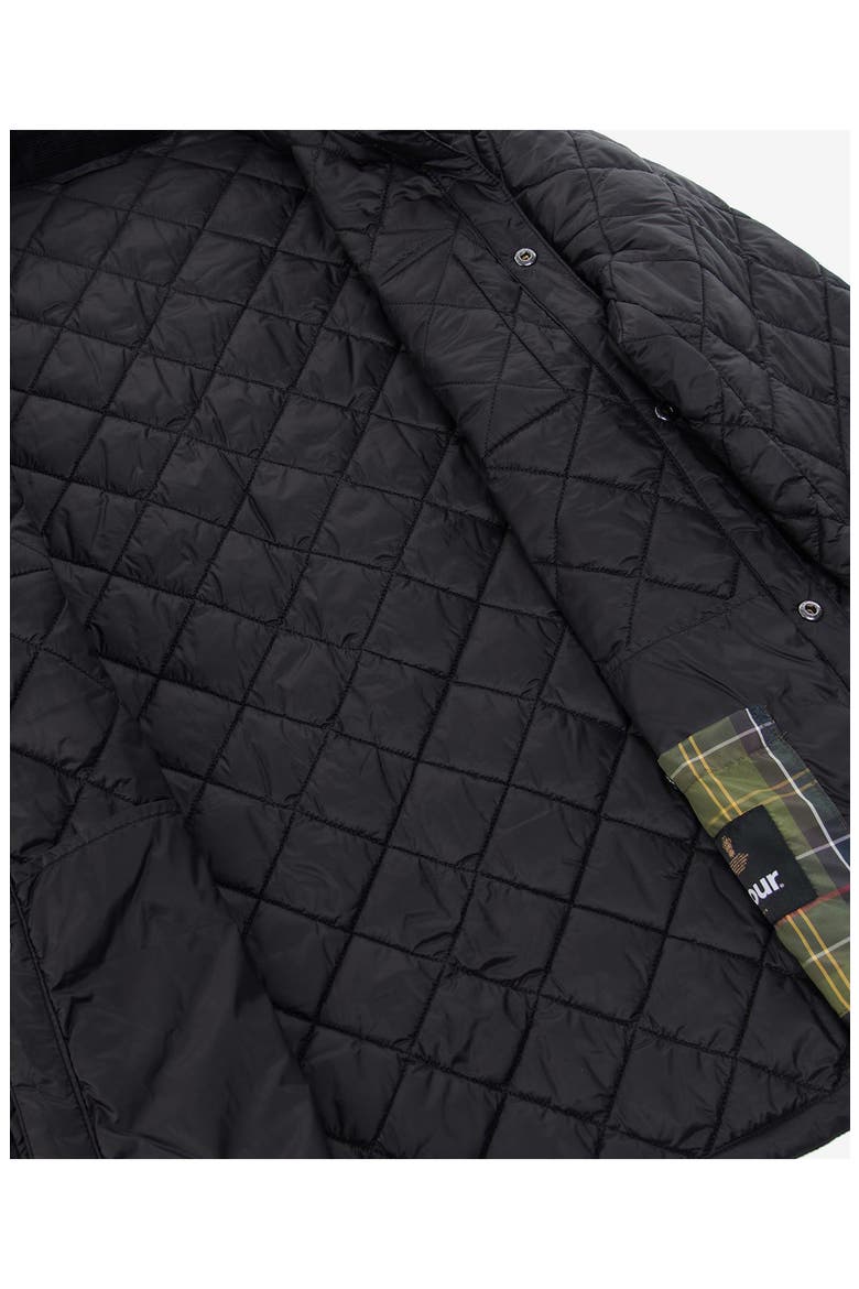 Quilted Shirt Jacket, Alternate, color, BLACK