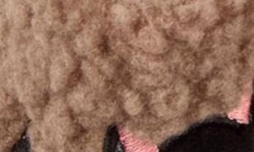 Memoi More Kittens Meow Faux Shearling Memory Foam Slipper In Brown