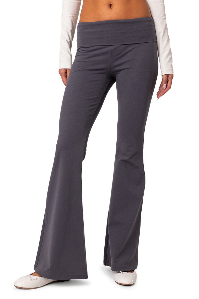 Naomi Flare Leggings, Main, color, DARK-GRAY
