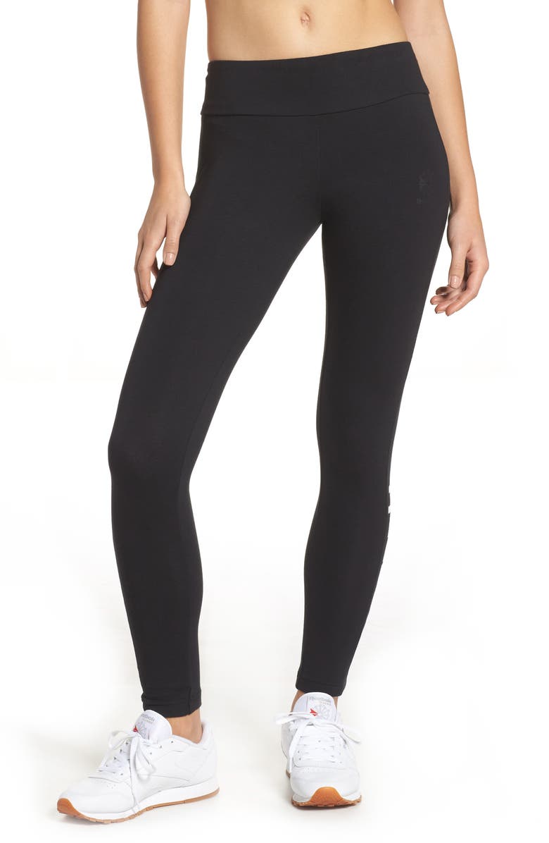 Reebok Classic Stretch Cotton Leggings, Main, color,