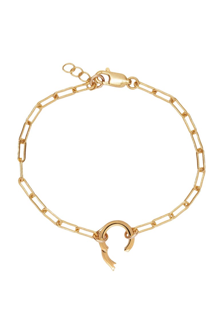 Jude Charm Bracelet with Link Lock, Alternate, color, Silver