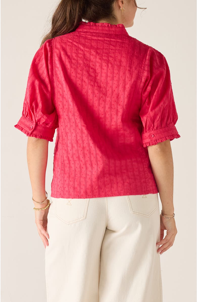 Voyageur by MERSEA Sweet Clementine V-Neck Top, Alternate, color, Grenadine