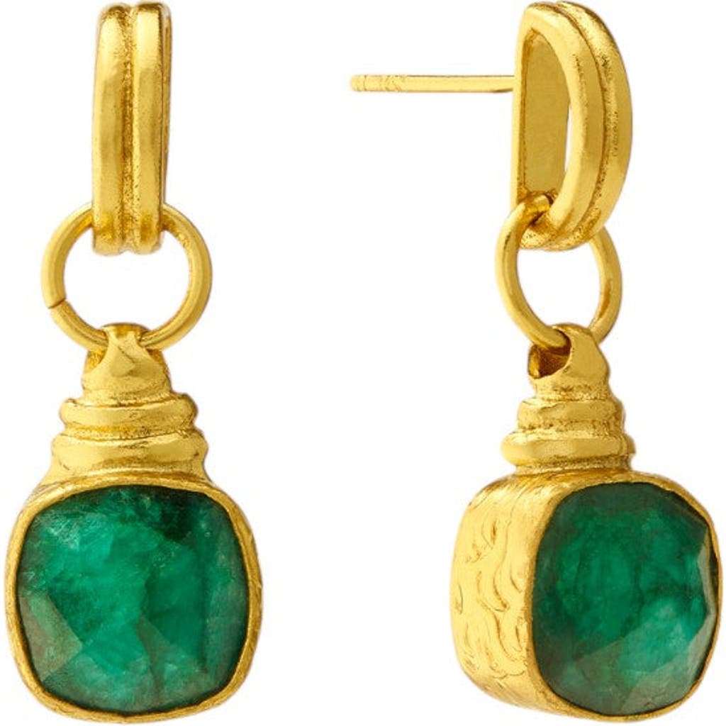 Ottoman Hands Eleanor Drop Stud Earrings In Gold