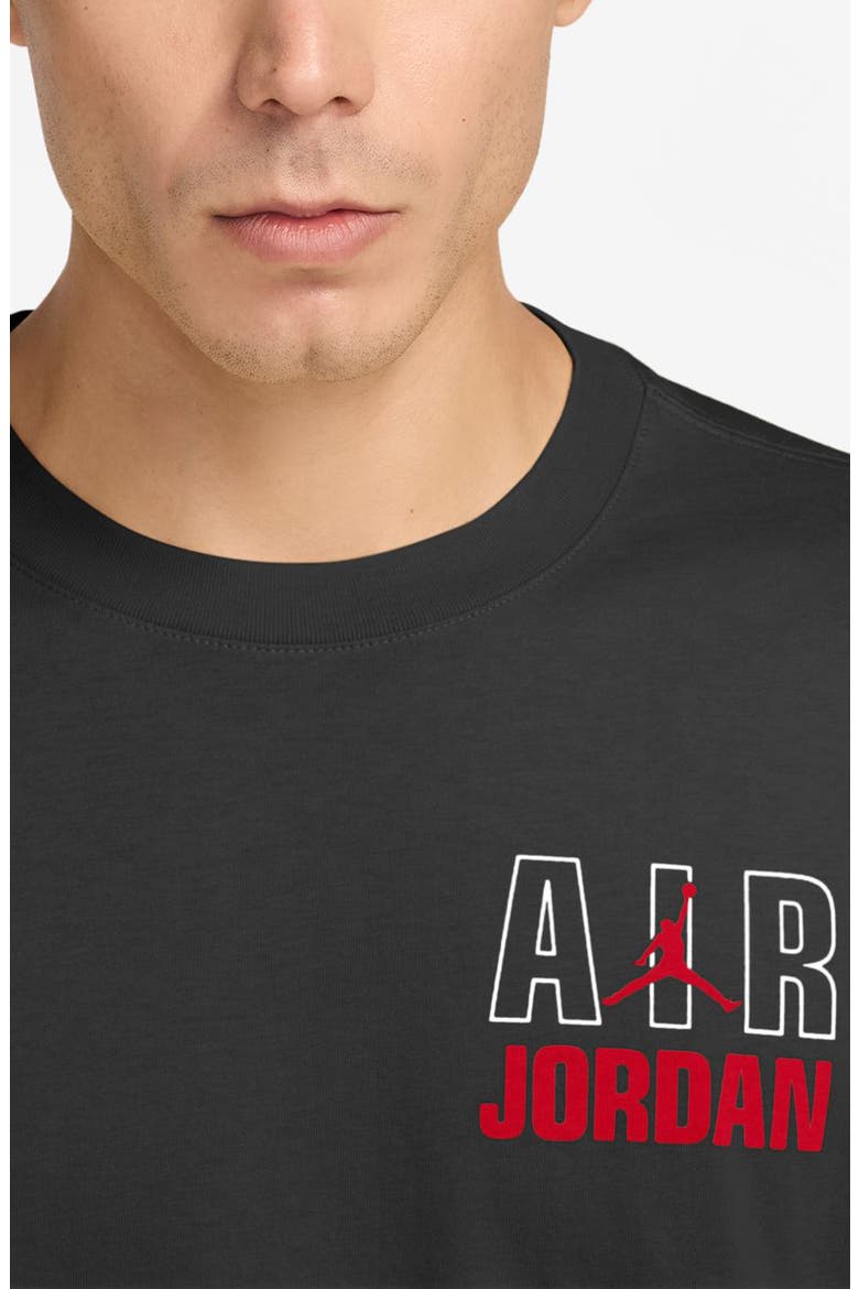 Air Oversize Cotton Graphic T-Shirt, Alternate, color, BLACK/ UNIVERSITY RED