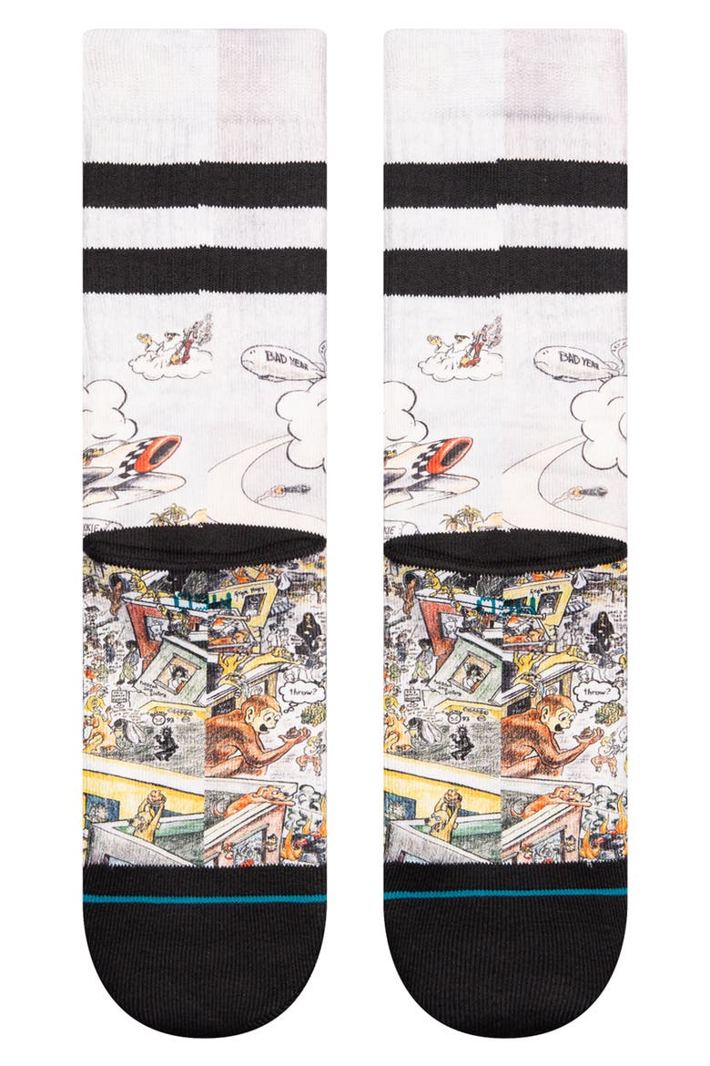 x Green Day 'Basket Case' Crew Socks, Alternate, color, WHITE MULTI
