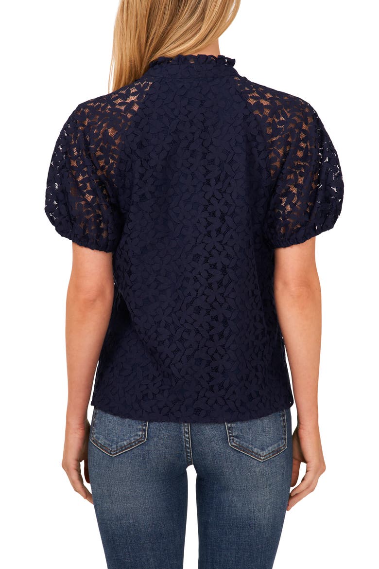 Raglan Sleeve Lace Top, Alternate, color, CLASSIC NAVY