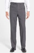 Berle Self Sizer Waist Plain Weave Flat Front Washable Trousers