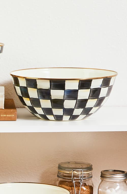 Mackenzie-childs Mackenzie Childs Courtly Check Medium Everyday Bowl In Black