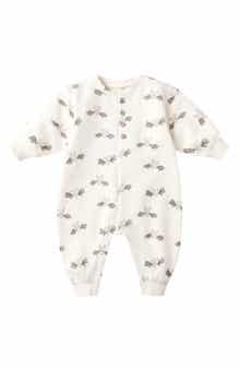 Bat Print Fleece Romper