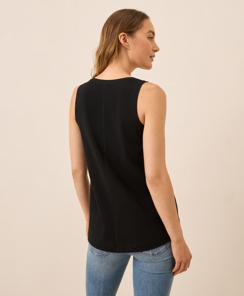 Pact Luxe Stretch Jersey Swing Long Sleeve Tee In White