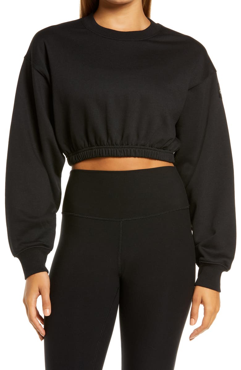 Alo Devotion Crop Sweatshirt, Main, color, 