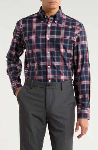 Brooks Brothers Regular Fit Non-Iron Tartan Cotton Button-Down Shirt