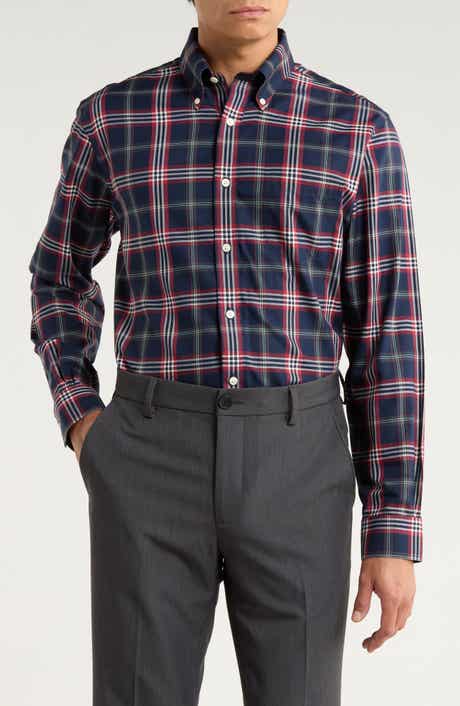 Brooks Brothers Regular Fit Non-Iron Tartan Cotton Button-Down Shirt