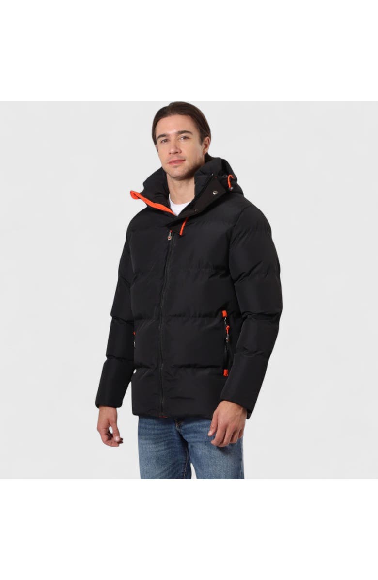 CANADA WEATHER GEAR Men's Heavyweight Insulated Puffer Jacket, Main, color, Black