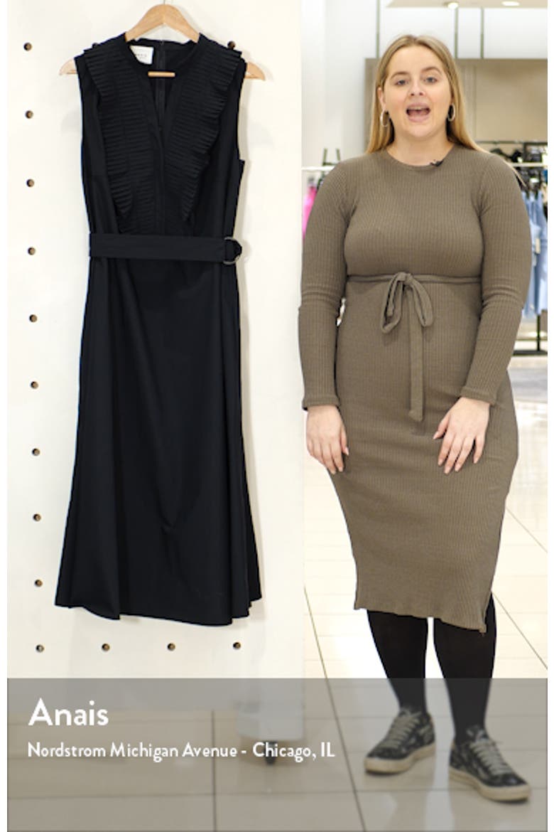 Ruffle Sleeveless Midi Dress video