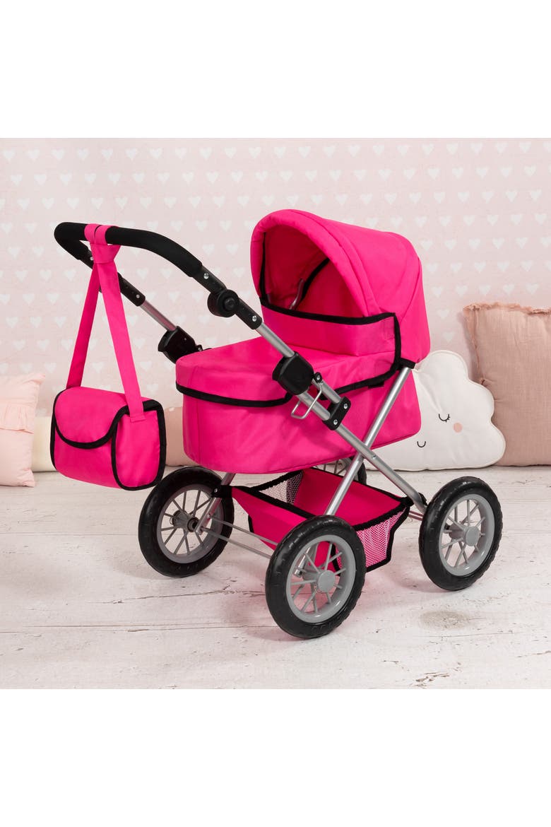 Trendy Pram, Fits Dolls Up To 18", Alternate, color, Multicolored