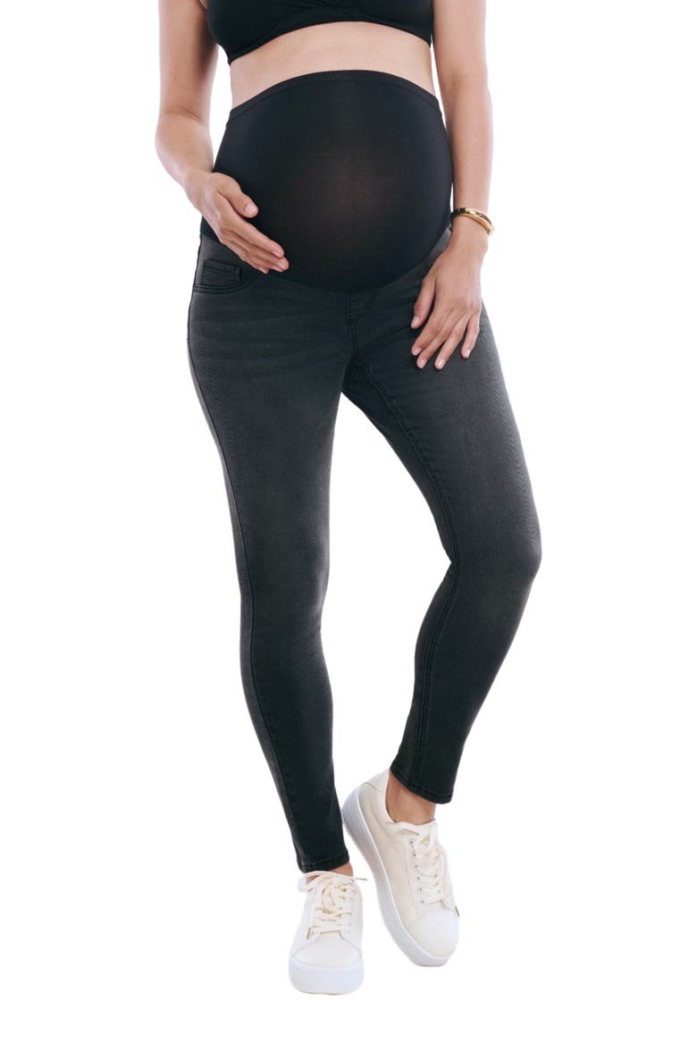 Secret Fit Ankle Length Skinny Jeans, Alternate, color, Black