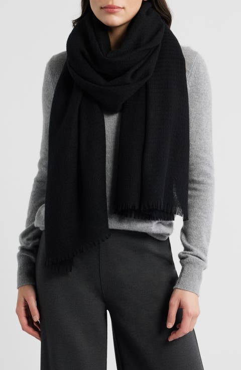 Check Cashmere & Wool Scarf