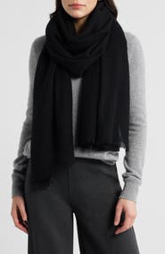 Vince Check Cashmere & Wool Scarf