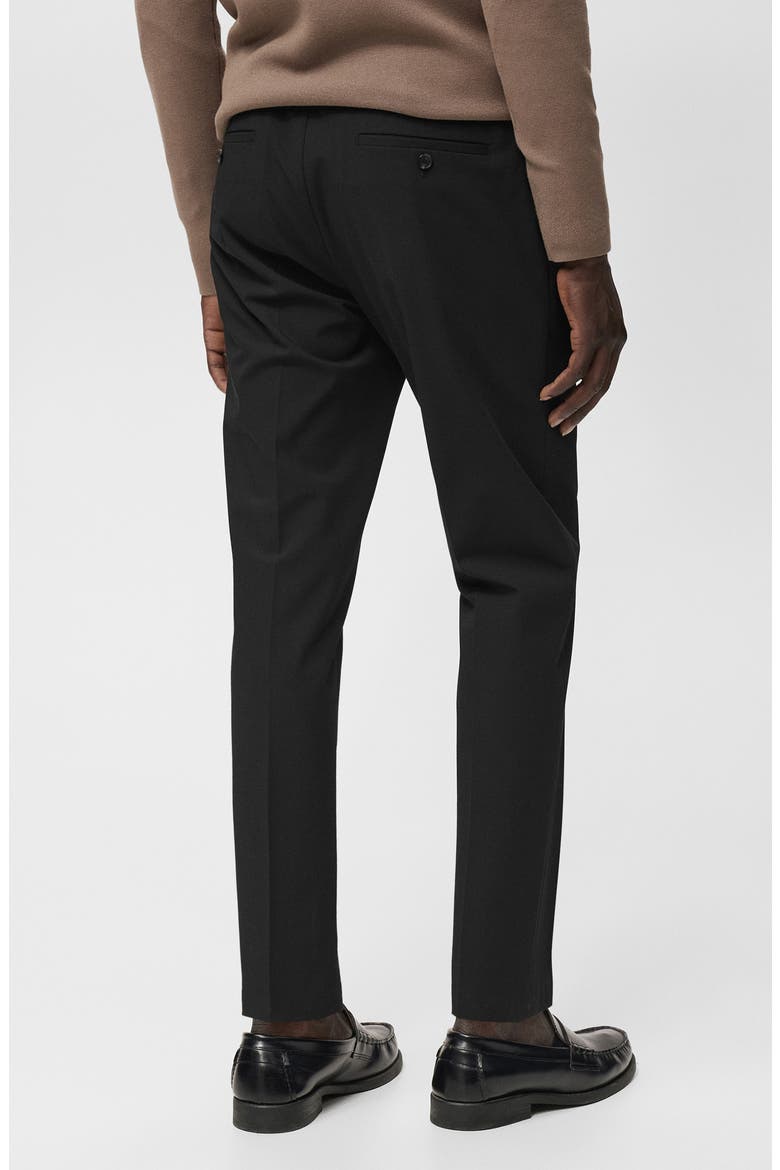 Bologna Slim Fit Stretch Pants, Main, color, BLACK