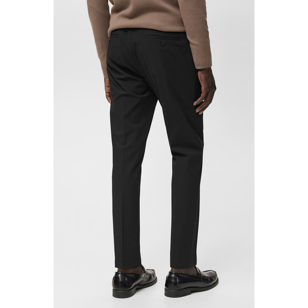 Mango Bologna Slim Fit Stretch Pants In Animal Print