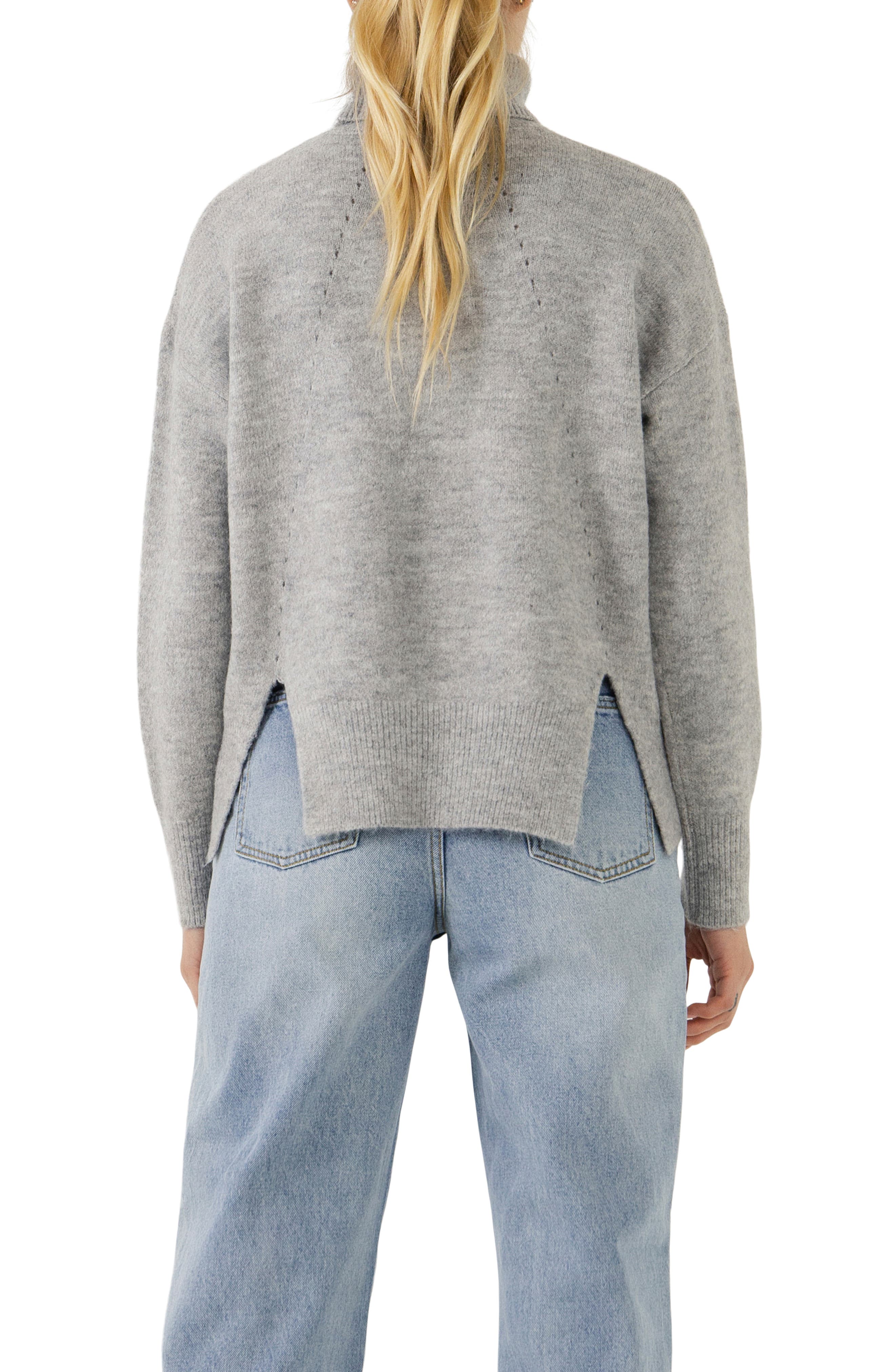 Notch Hem Turtleneck Sweater - image 4