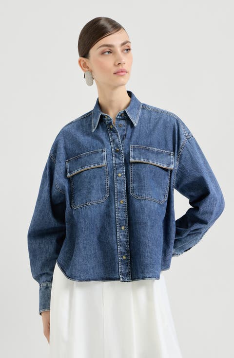Lightweight denim shirt