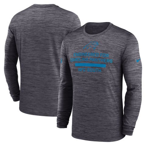 Men's Nike Black Carolina Panthers Sideline Velocity Performance Long Sleeve T-Shirt