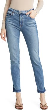 AG Mari High Waist Slim Straight Leg Jeans