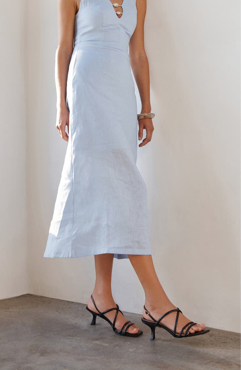 FRANKIE4 Giselle Ankle Strap Slide Sandal, Alternate, color, Black