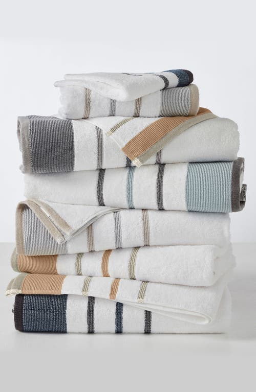 Woven & Weft Cotton Textured Stripe 6-piece Towel Set