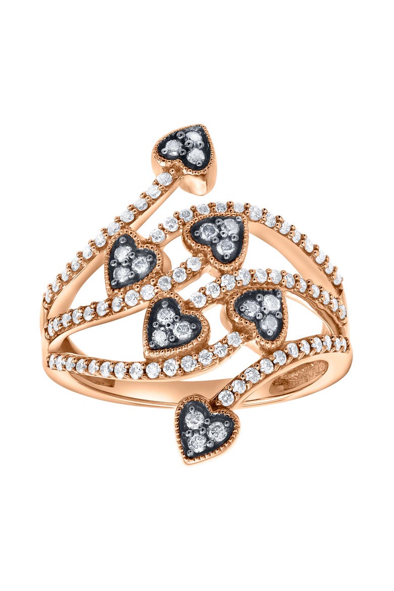 Miravyn 0.60 Ct 14K Gold Diamond Heart Ring, Main, color, 14K Rose Gold
