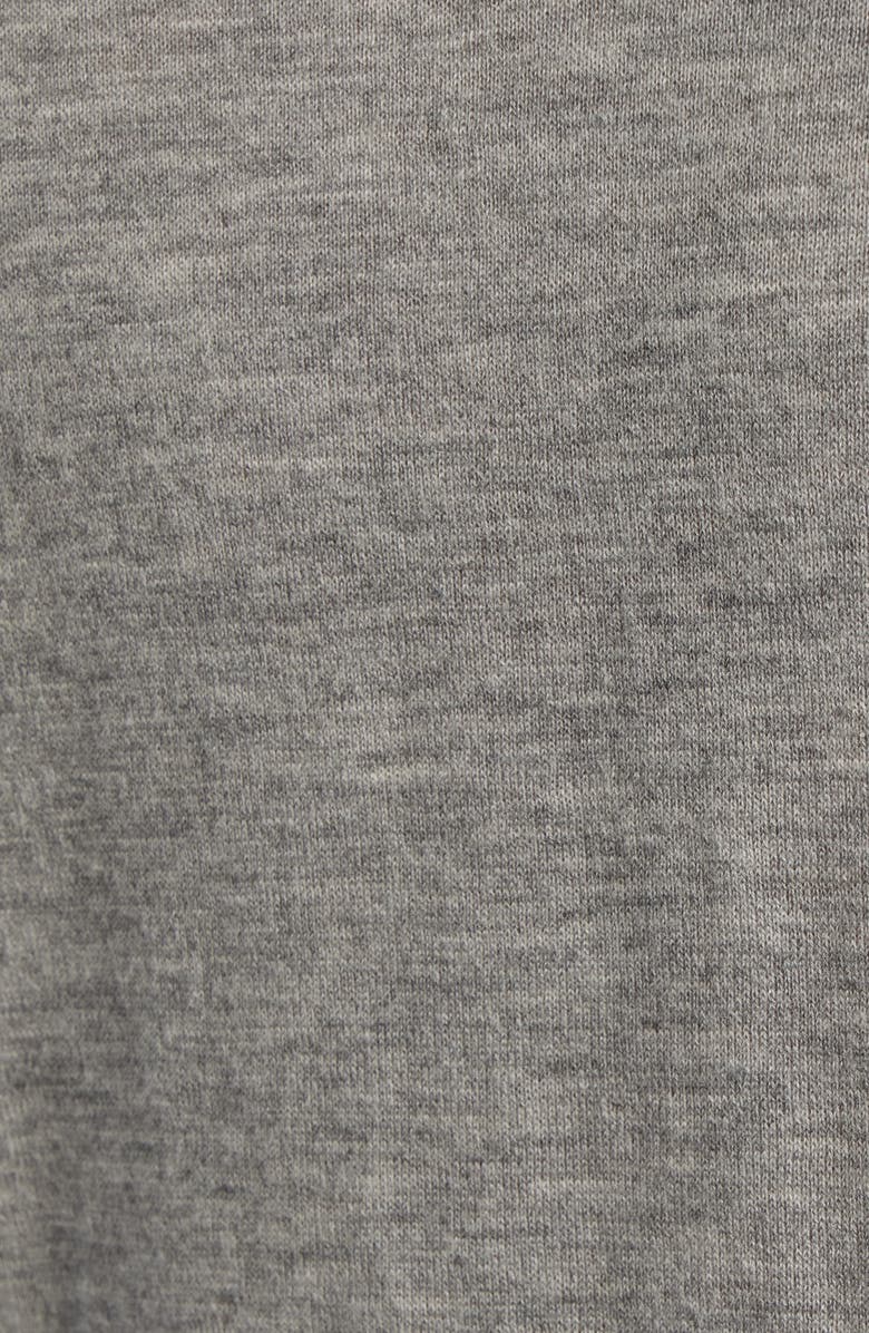 FRAME Superfine Merino Wool & Cashmere Sweater Polo, Alternate, color, Light Grey Melange