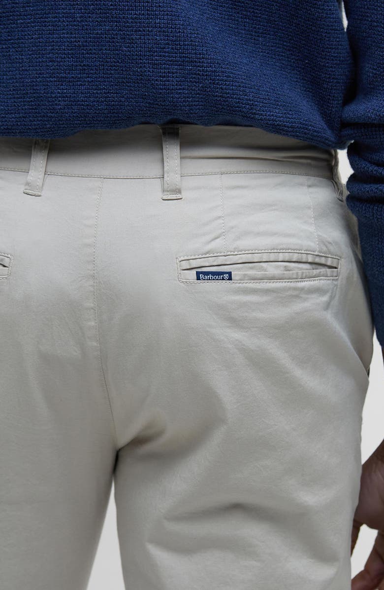 Barbour Tailored Fit Flat Front Stretch Cotton Chinos, Alternate, color, 