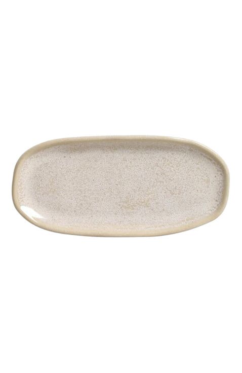 Shallow Organic Oval Platter Mini Set of 4