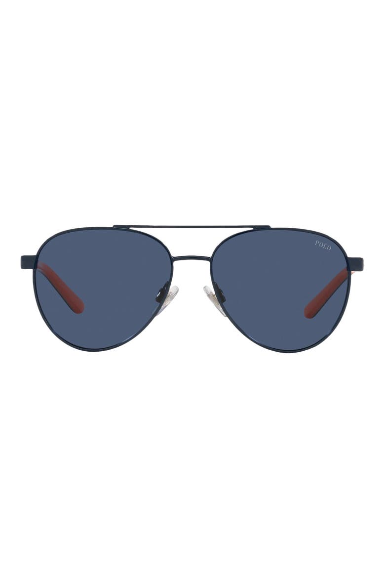 51mm Aviator Sunglasses, Main, color, NAVY