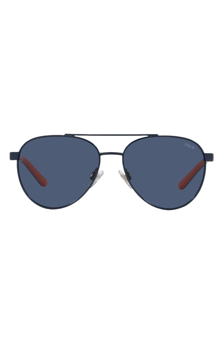 Polo Ralph Lauren 51mm Aviator Sunglasses, Main, color, Navy