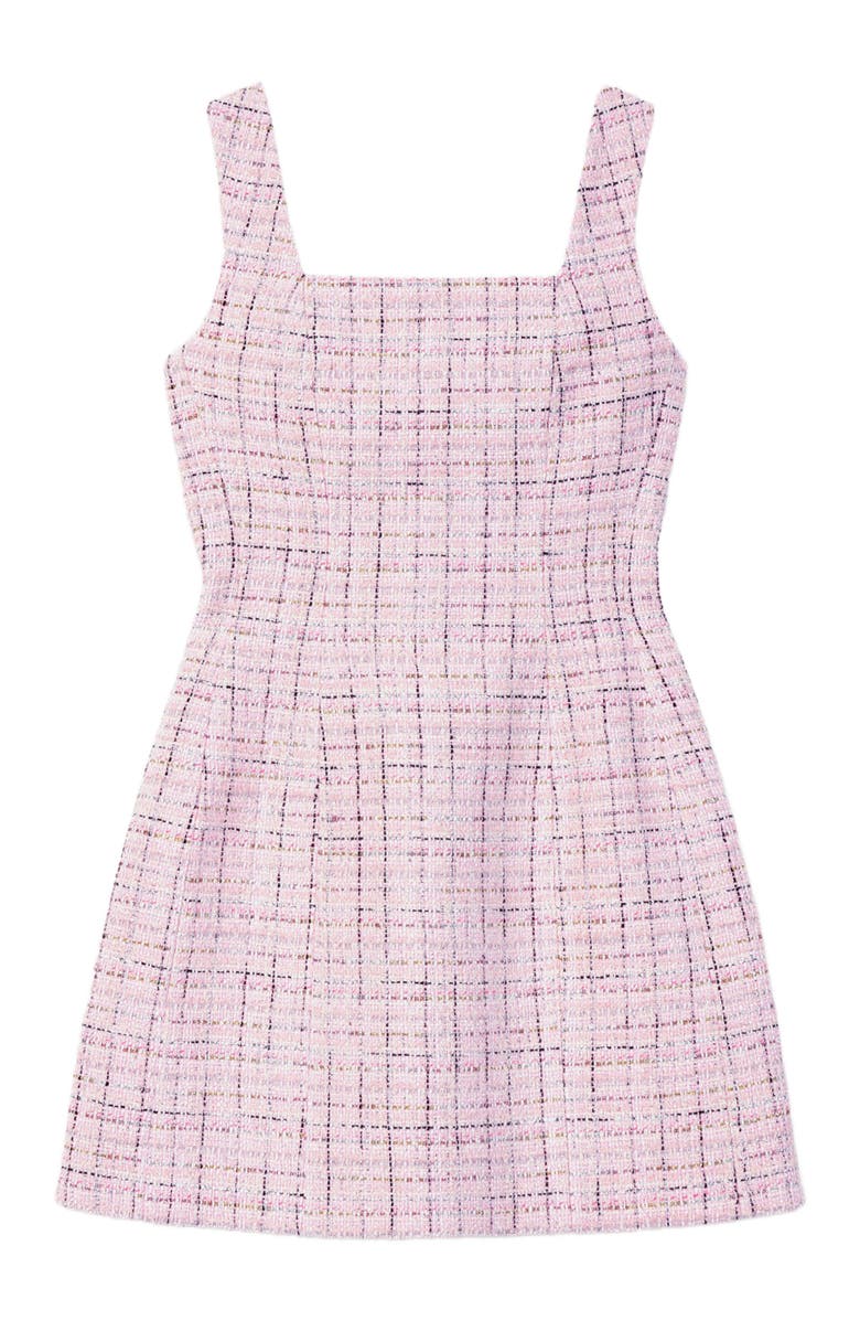 maje Sleeveless tweed dress, Alternate, color, 