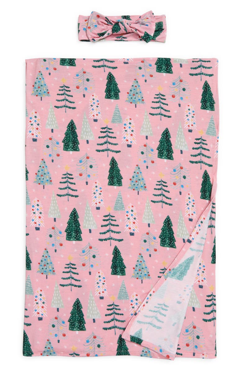 Little Sleepies Swaddle Blanket & Headband Set, Main, color,