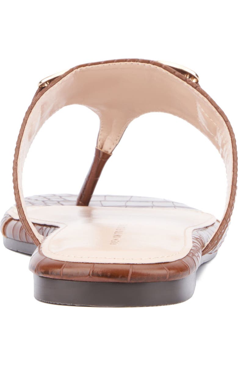 Fashion to Figure Saralyn Croc Embossed Sandal - Wide Width, Alternate, color, Brown Croco